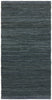 Rug Solid Tapis en cuir gris foncé, 60 x 90 cm