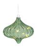 Sirius Dina Christmas Glass Ornament 5 Led, Green