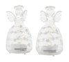 Sirius Sweet Christmas Angel 2 Pcs, H9 Cm, White/Clear