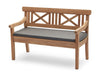 Skagerak Drachmann Cushion 120 cm, charbon de bois