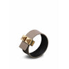 Skultuna Rivets de fermoir Bracelet mince Gold plaqué 23 mm L 17 et 18 cm, gris