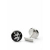 Skultuna The Lion Cufflink ø1,7 Cm, Black/White