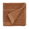 Södahl Line Gant de toilette 30x30, caramel marron