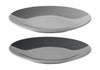 Stelton Ensemble de plaque Emma de 2 Ø 18 cm, gris