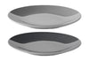 Stelton Ensemble de plaques Emma de 2 Ø 22,5 cm, gris