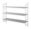 String Furniture Étagère murale de poche, gris / gris