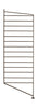 String Furniture Panneau latéral du système de chaîne avec support 30x85 cm brun, ensemble de 2