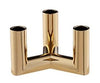 Uyuni Lighting Matrix Candlers 3'arm mini cône Ø 7,5 cm, laiton chaud
