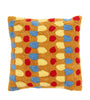 Villa Collection Styles coussin, marron / rouge / bleu / jaune