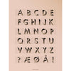  Affiche ABC 30 x40 cm rose
