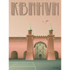  Affiche de Copenhague Skydebanehaven 30 x40 cm