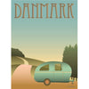 Vissevasse Affiche de camping au Danemark, 30 x40 cm