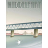  Middelfart Old Bridge Poster 30 X40 Cm