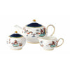  Wonderlust Blue Pagoda Set 3pcs (théière sucre Bowl Poud à lait)