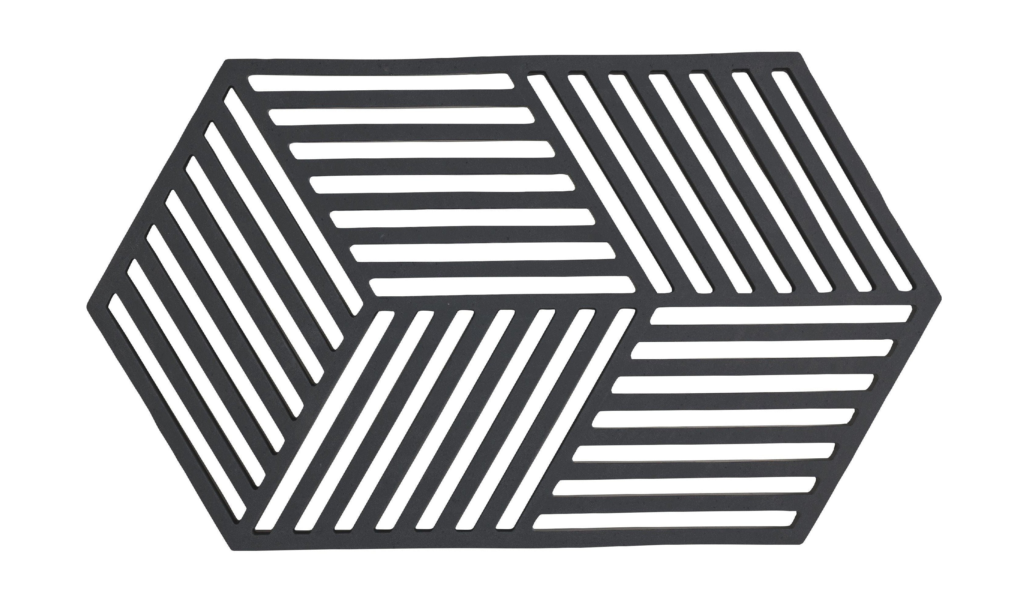 [product_category]-Zone Denmark Hexagon Trivet 24 X 14 X 0,9 Cm, Black-Zone Denmark-5722000316107-31610-ZON-1