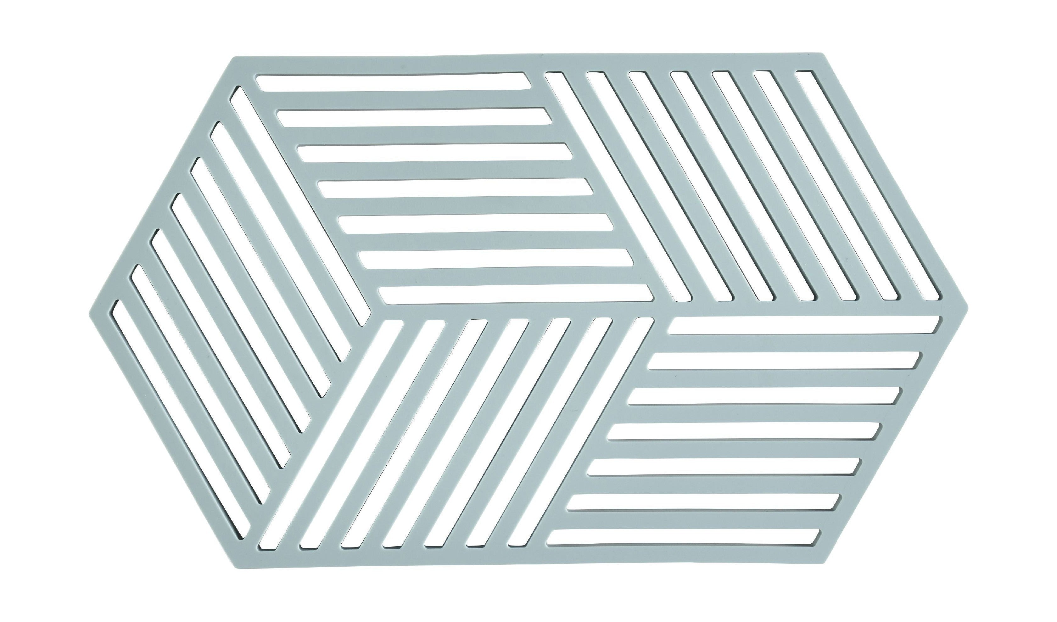 Zone Denmark Hexagon Trivet 24 x 14 x 0,9 cm, brouillard bleu