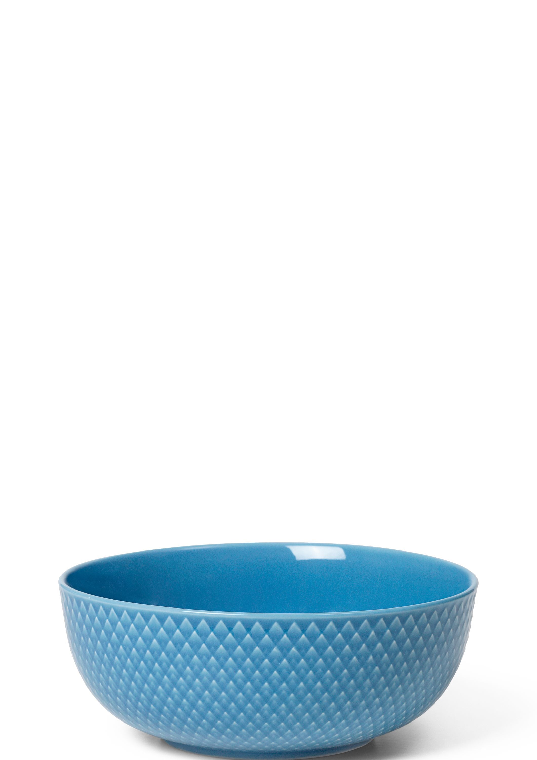 Lyngby Porcelæn Rhombe Color Bowl ø15.5 Cm, Blue