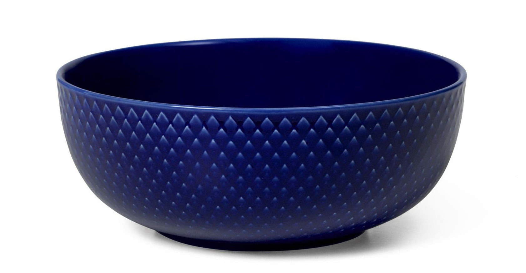 Lyngby Porcelæn Rhombe Color Bowl ø15.5 Cm, Dark Blue