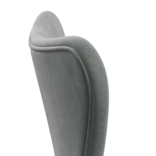 Fritz Hansen 3107 Chair Full Upholstery, Warm Graphite/Belfast Velvet Seal Grey