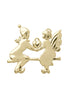 Rosendahl Angel On Seesaw H6.5 Cm Gold Plated