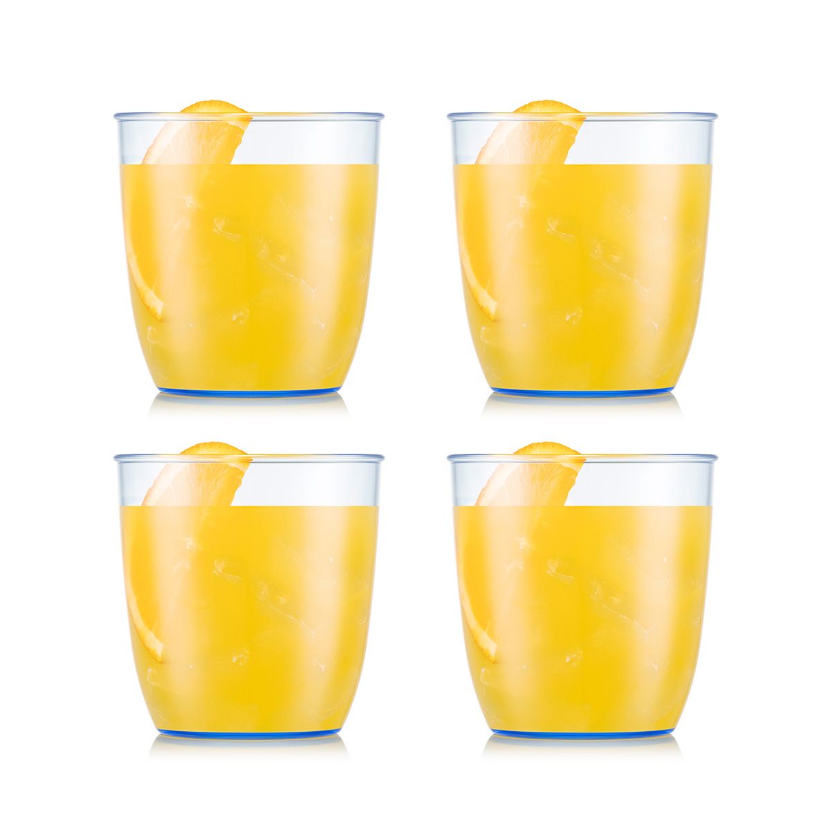 Bodum Kvadrant Drink Glass 350 Ml 4 Pcs., Blue Moon