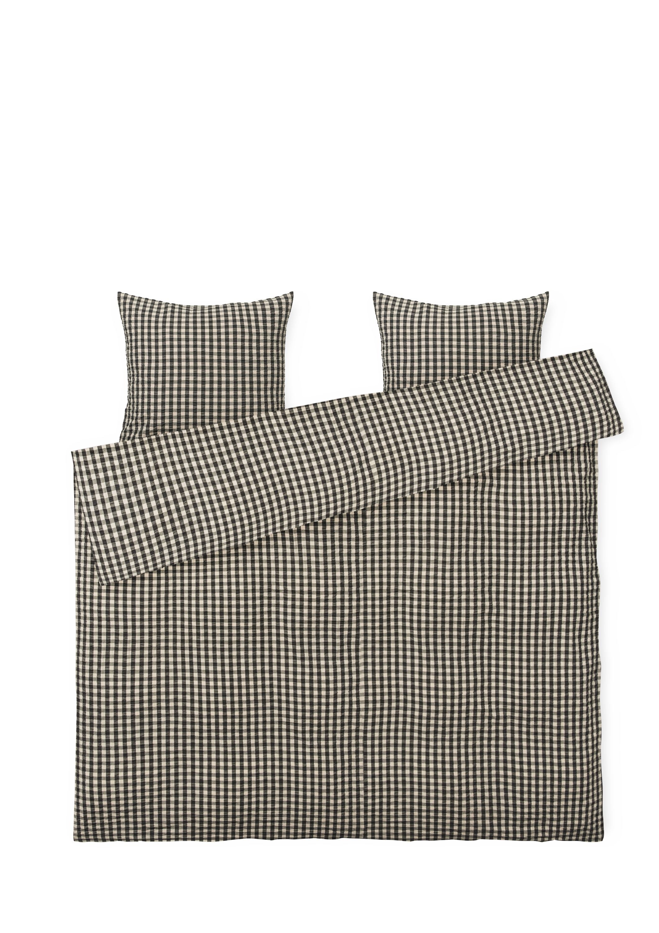 Juna Bæk&Bølge Bed Linen 200x220 Cm, Black/Sand