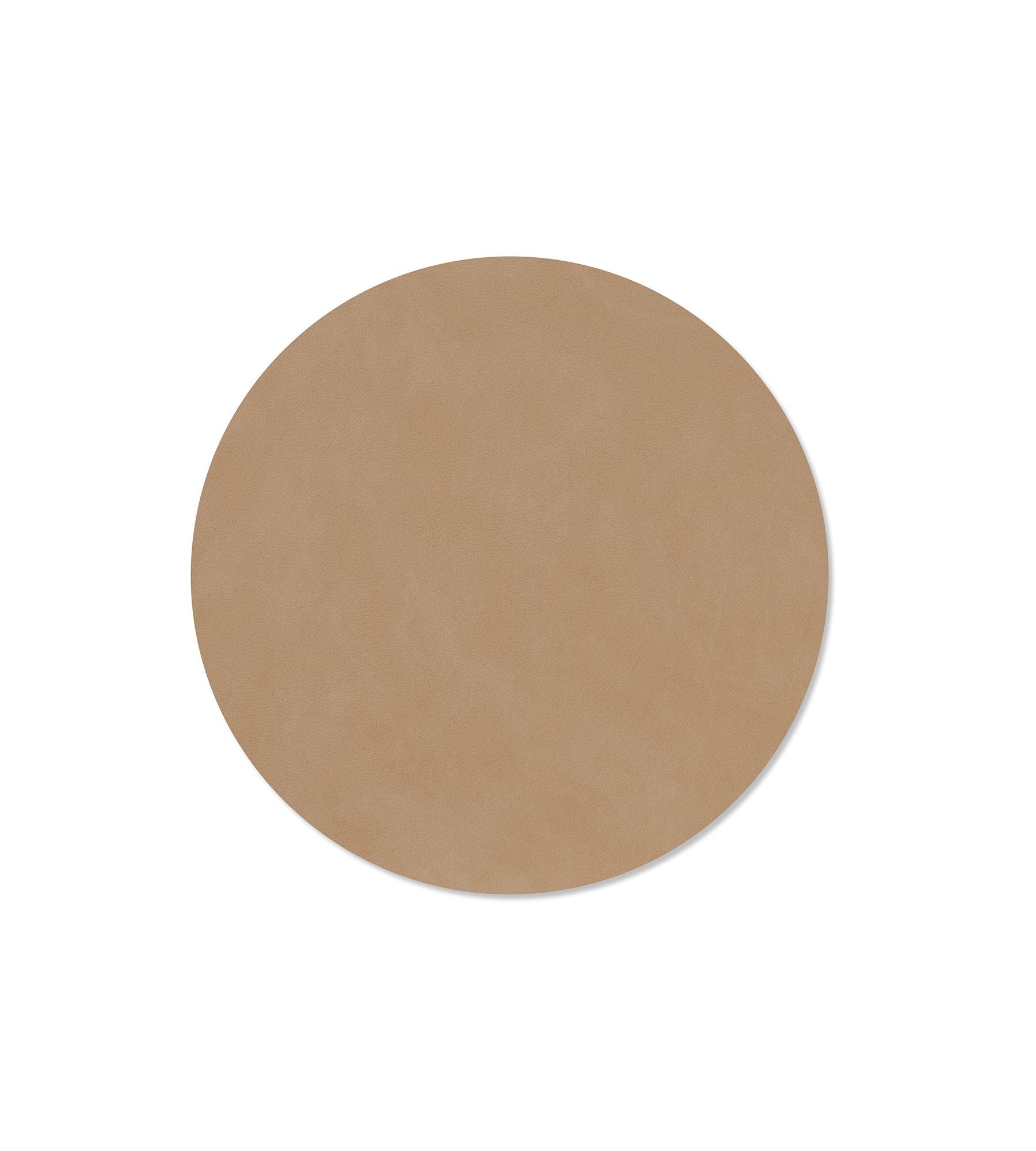 Lind Dna Table Mat Circle Medium, Nougat