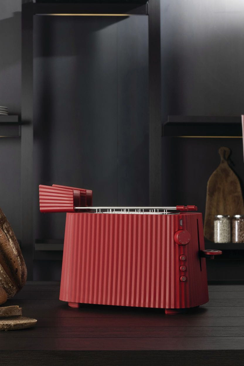 Alessi Pleated Toaster, Red