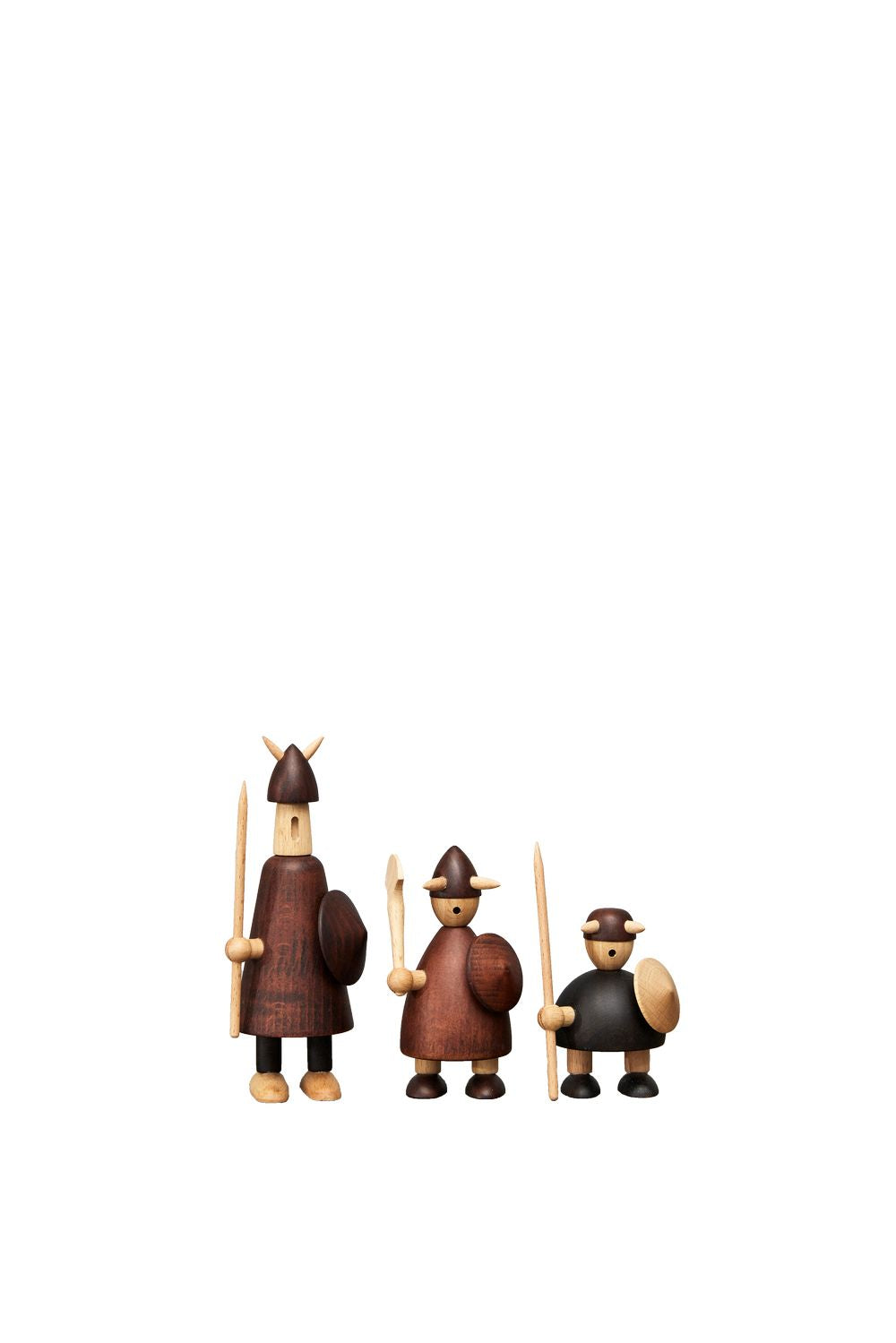 Andersen Furniture The Vikings Of Denmark Wooden Figure, Set Of 3