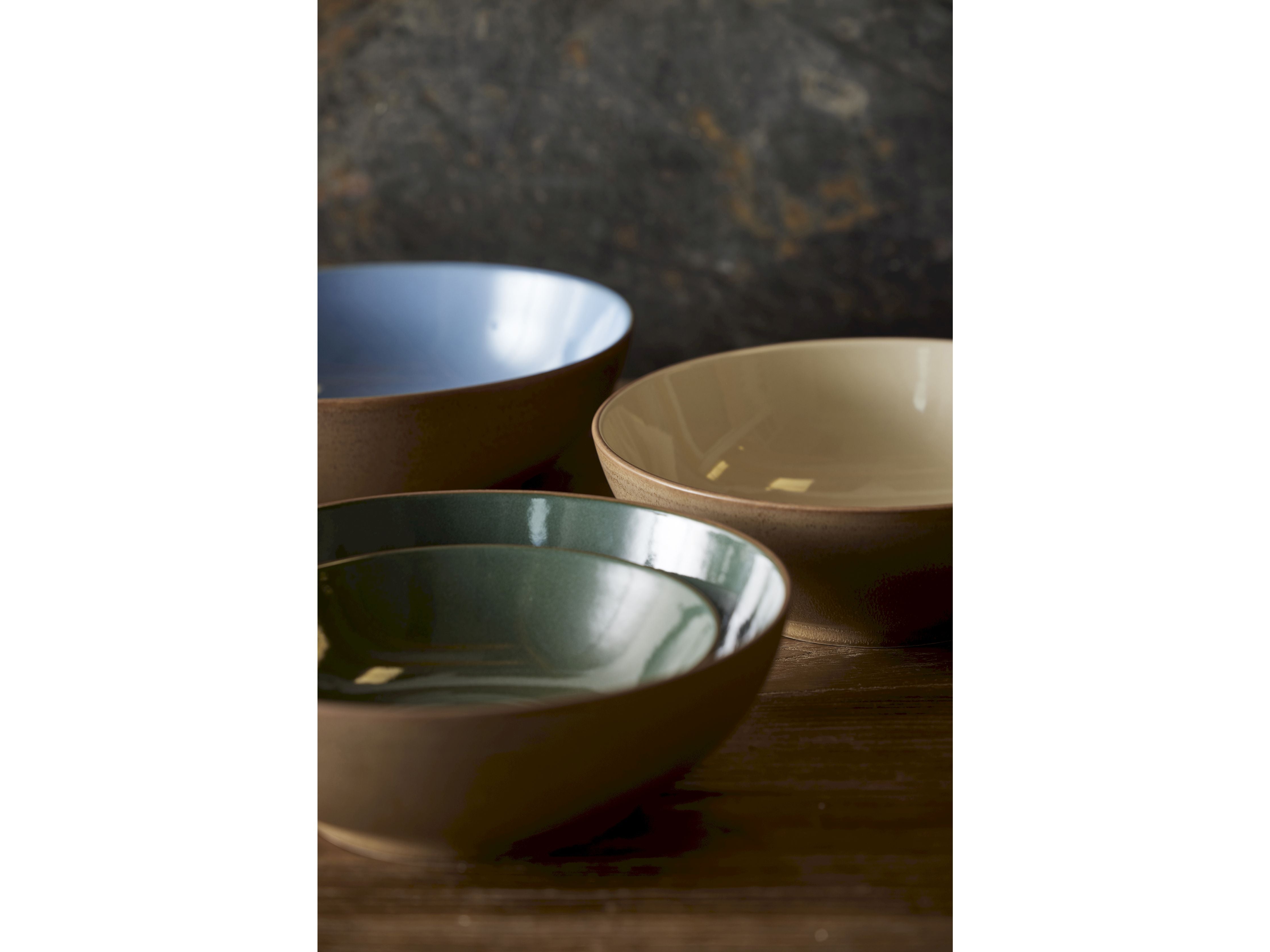 Bitz Salad Bowl 24 Cm, Wood/Sand