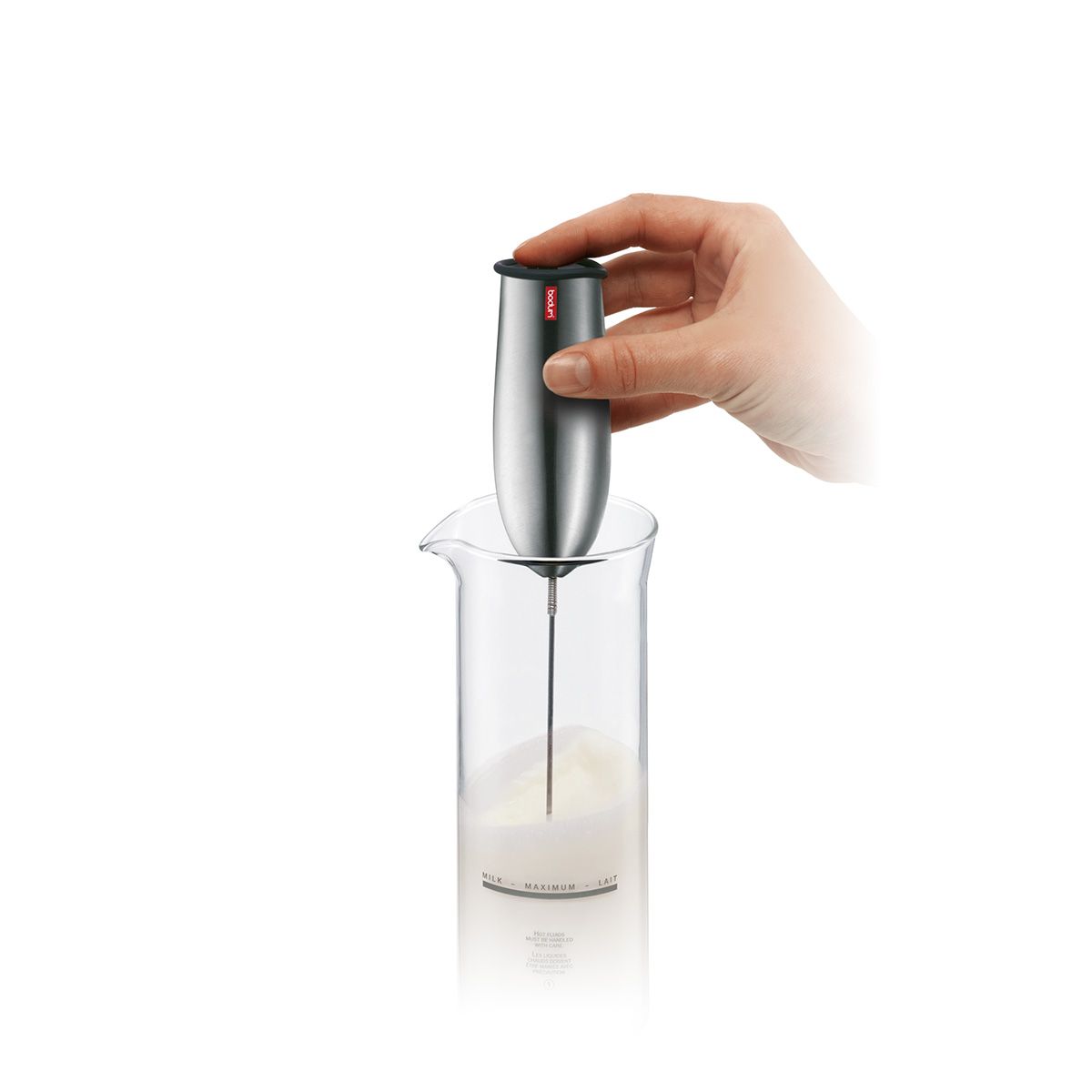 Bodum Schiuma Milk Frother Battery Operated, Chrome