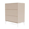 Montana Carry Dresser With Legs, Clay/Snow White