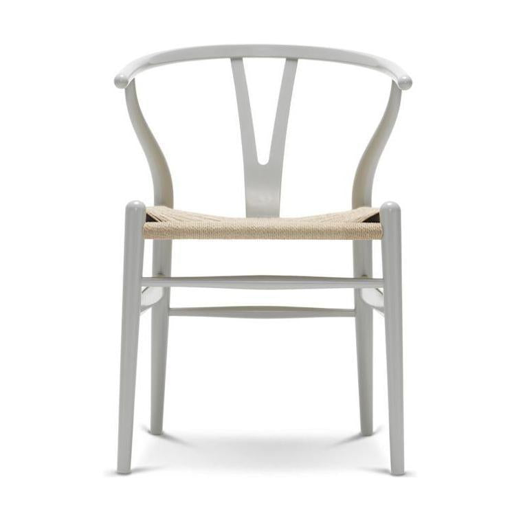 Carl Hansen Ch24 Y Chair Chair Natural Paper Cord, Beech/Silver Gray