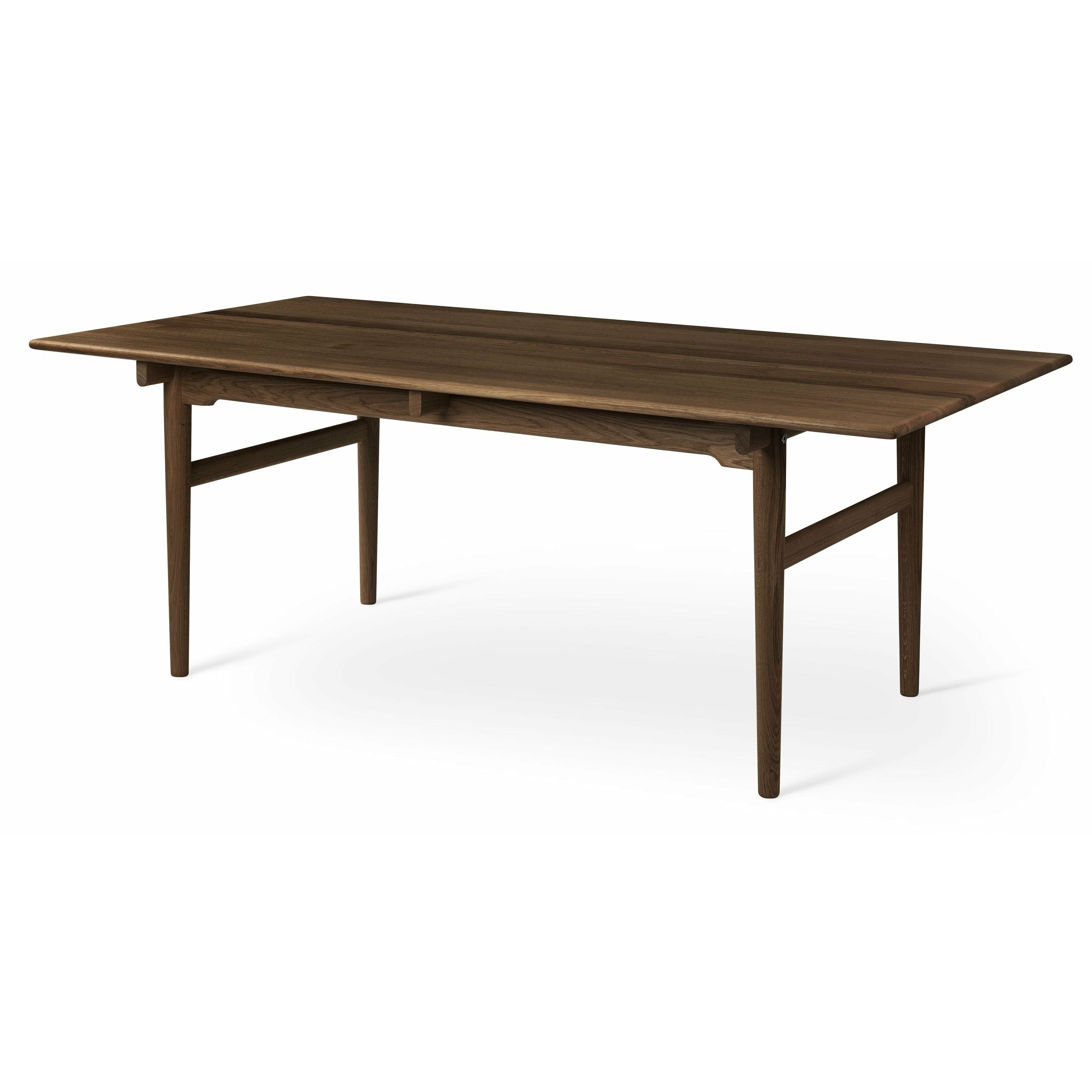 Carl Hansen Ch327 Dining Table Oak Smoke Colored Oil, 248x95 Cm