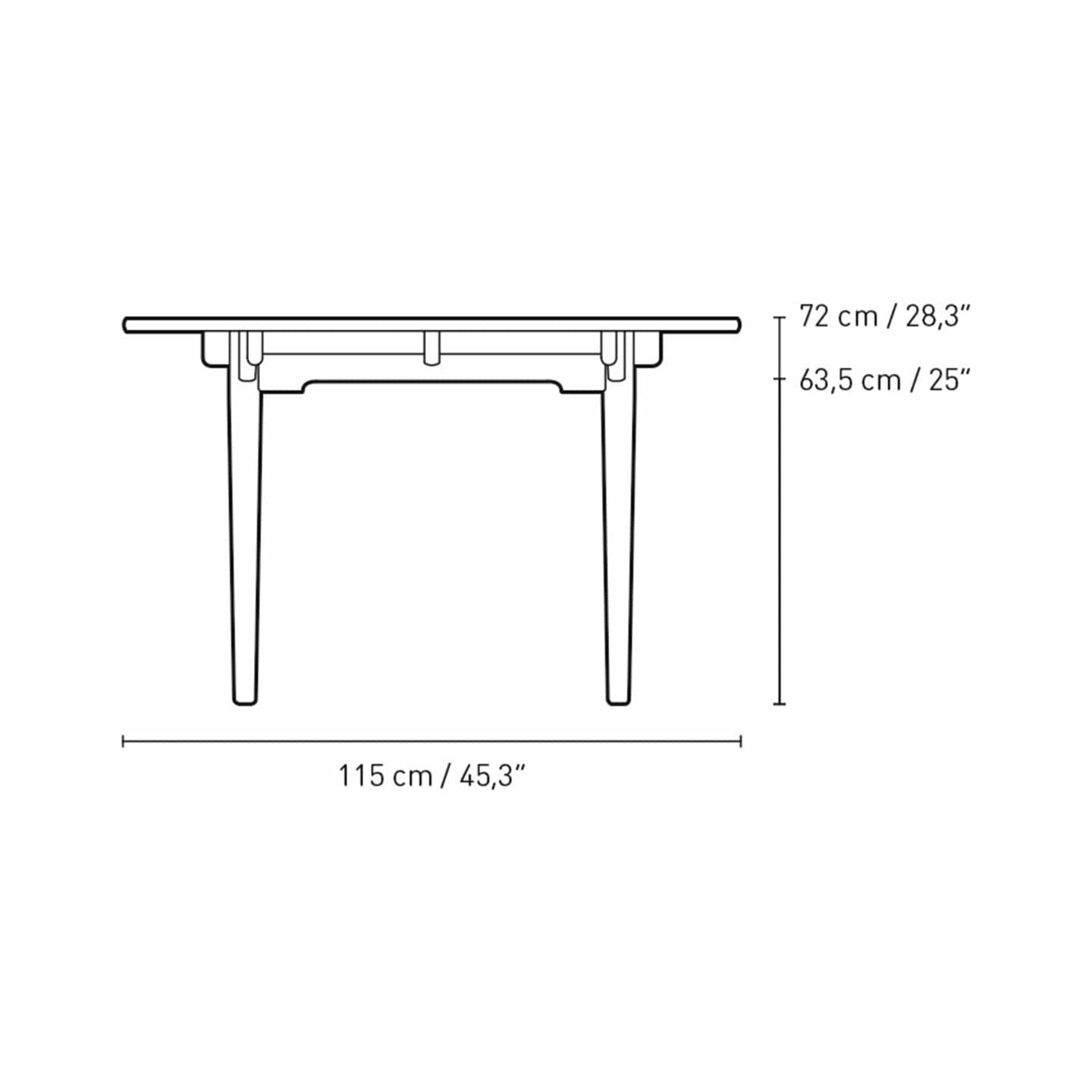 Carl Hansen Ch337 Dining Table Designed For 2 Pull Out Plates, Oak Smoke Colored Oil