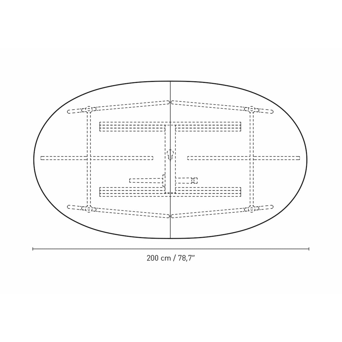 Carl Hansen Ch338 Dining Table Designed For 2 Pull Out Plates, Oak Smoke Colored Oil