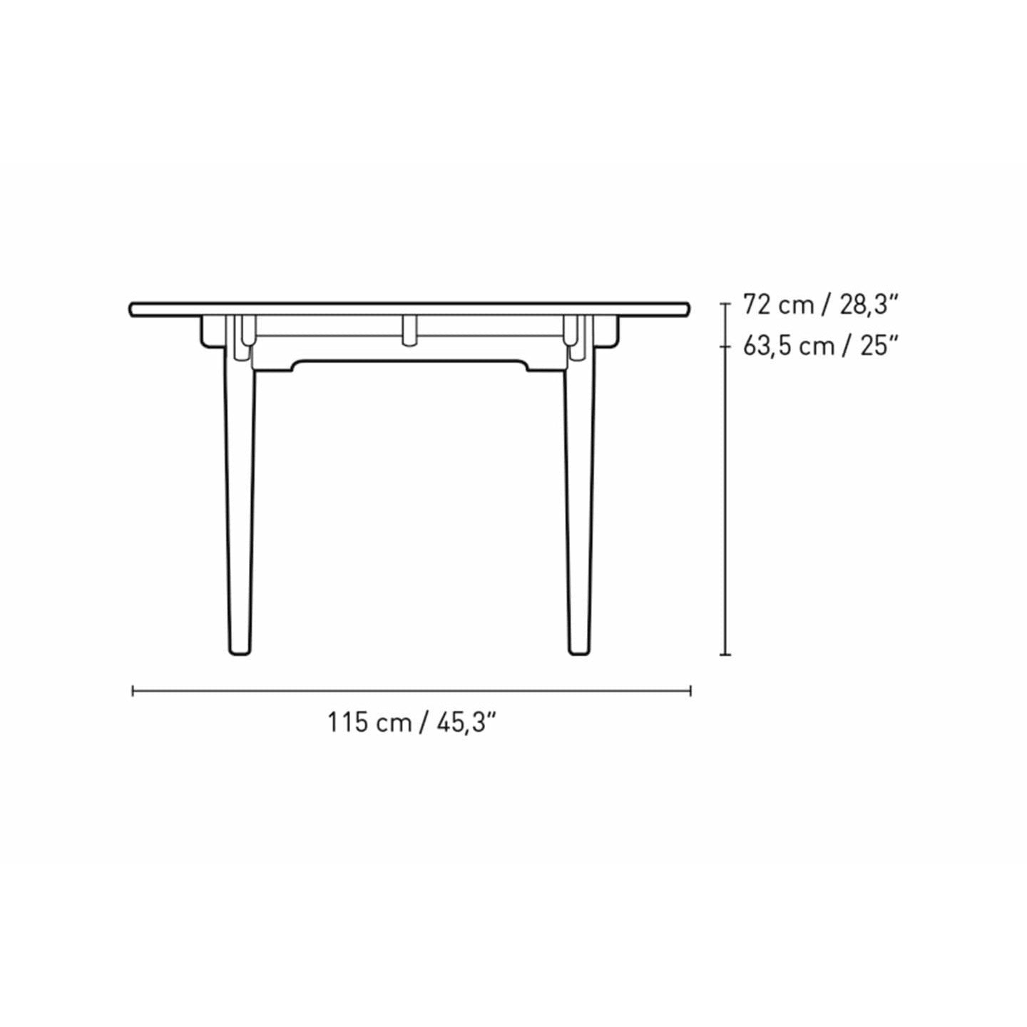 Carl Hansen Ch339 Dining Table Designed For 2 Pull Out Plates, Soaped Oak