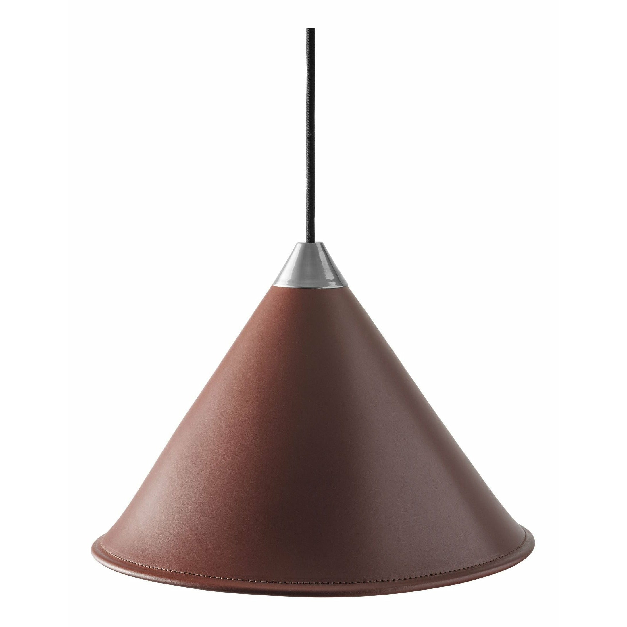 Cuero Namibia Pendant ø 45 Cm, Oak Brown/Chrome With Black Cable