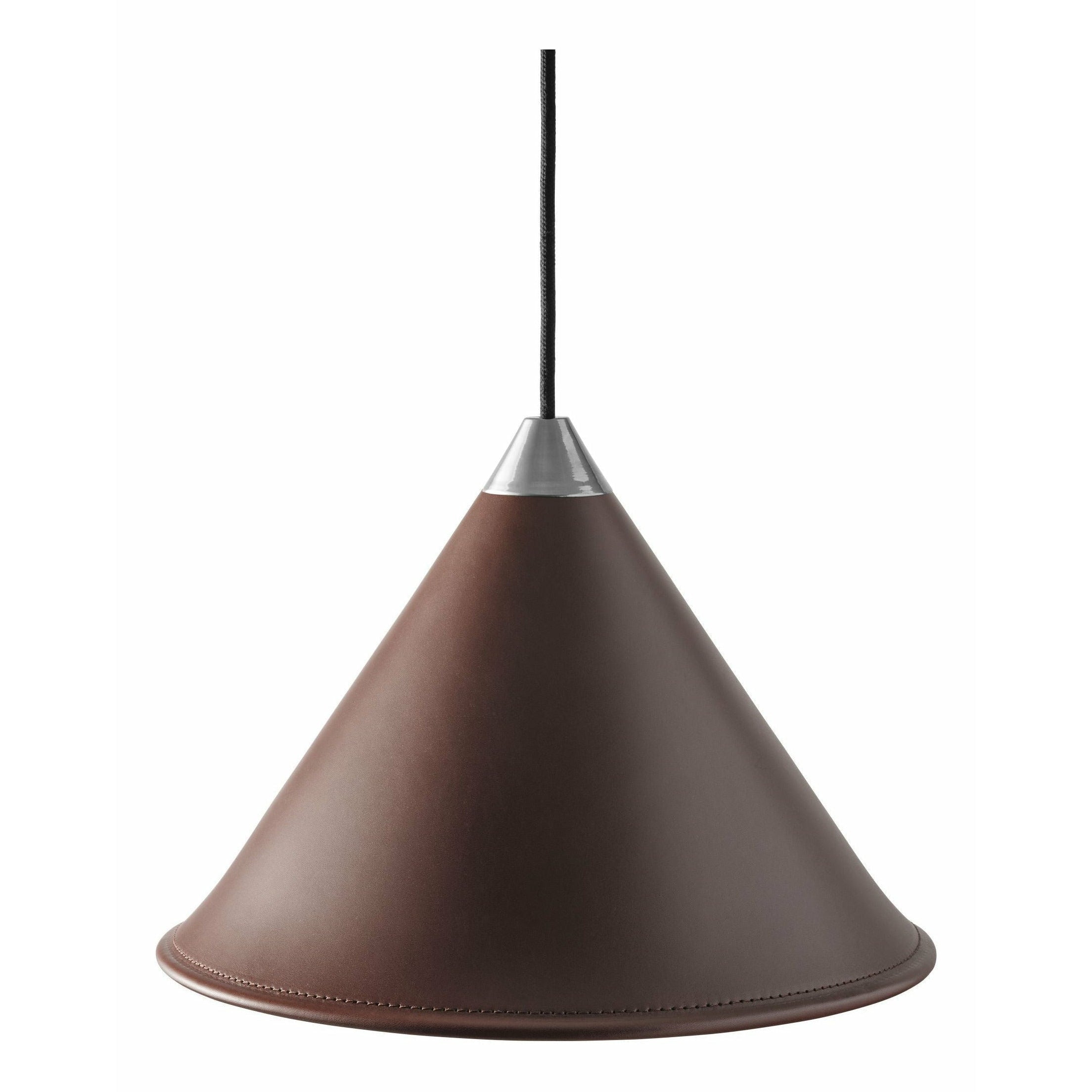 Cuero Namibia Pendant ø 45 Cm, Chocolate/Chrome With Black Cable