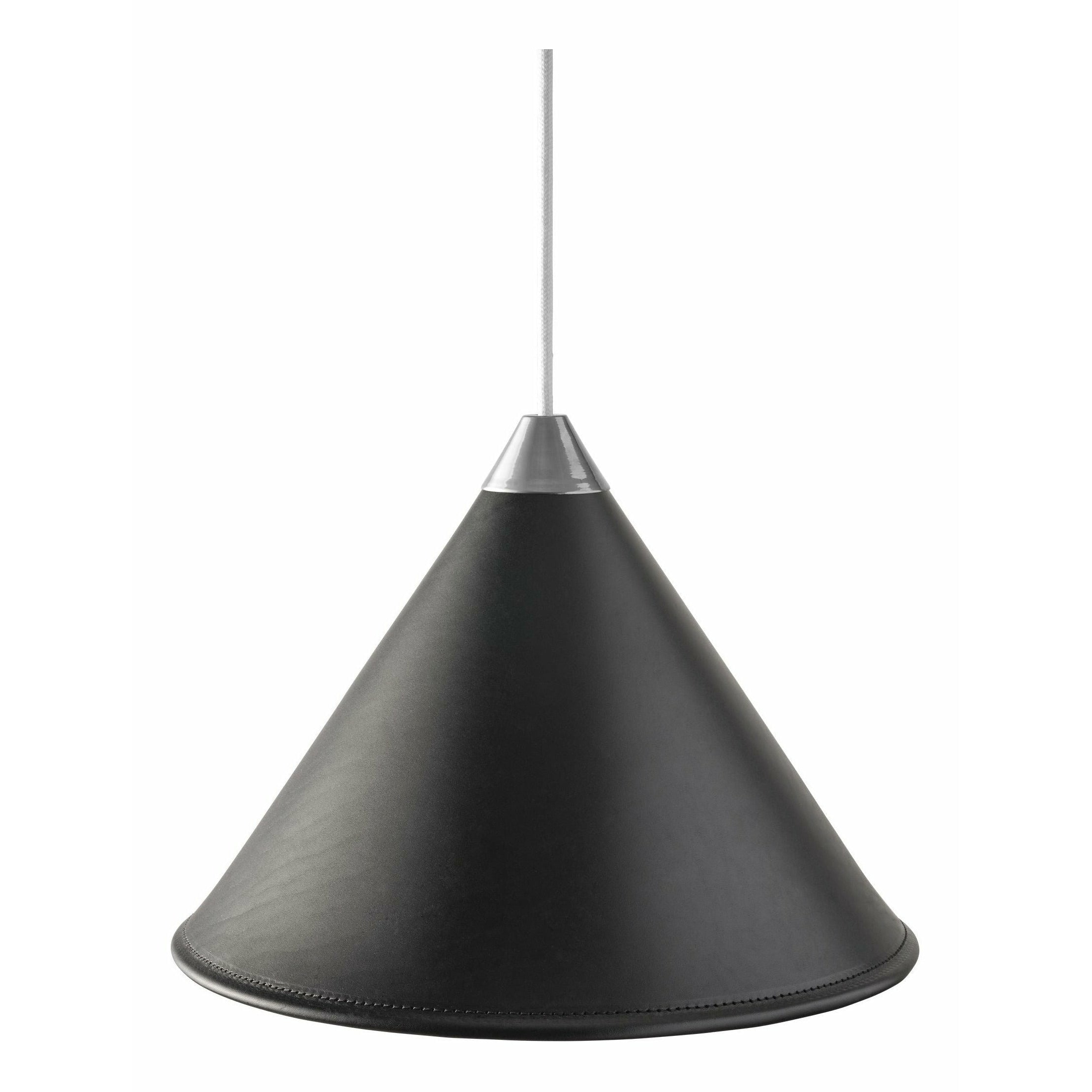 Cuero Namibia Pendant ø 45 Cm, Black/Chrome With White Cable