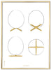 Brainchild The Egg Design Sketches Poster Frame Made Of Brass Colored Metal 30x40 Cm, White Background