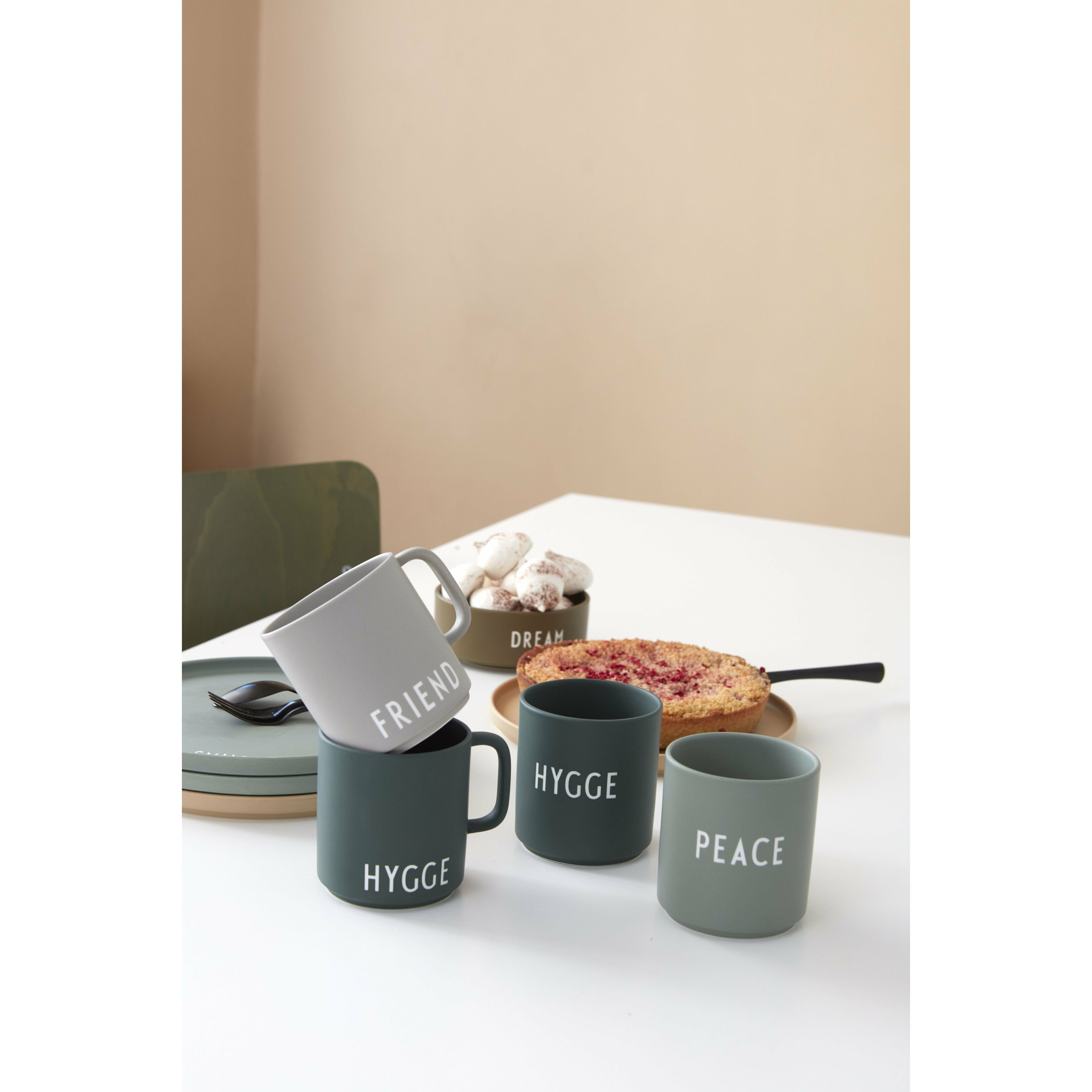 Design Letters Favourite Mug With Hade Friend, Gray