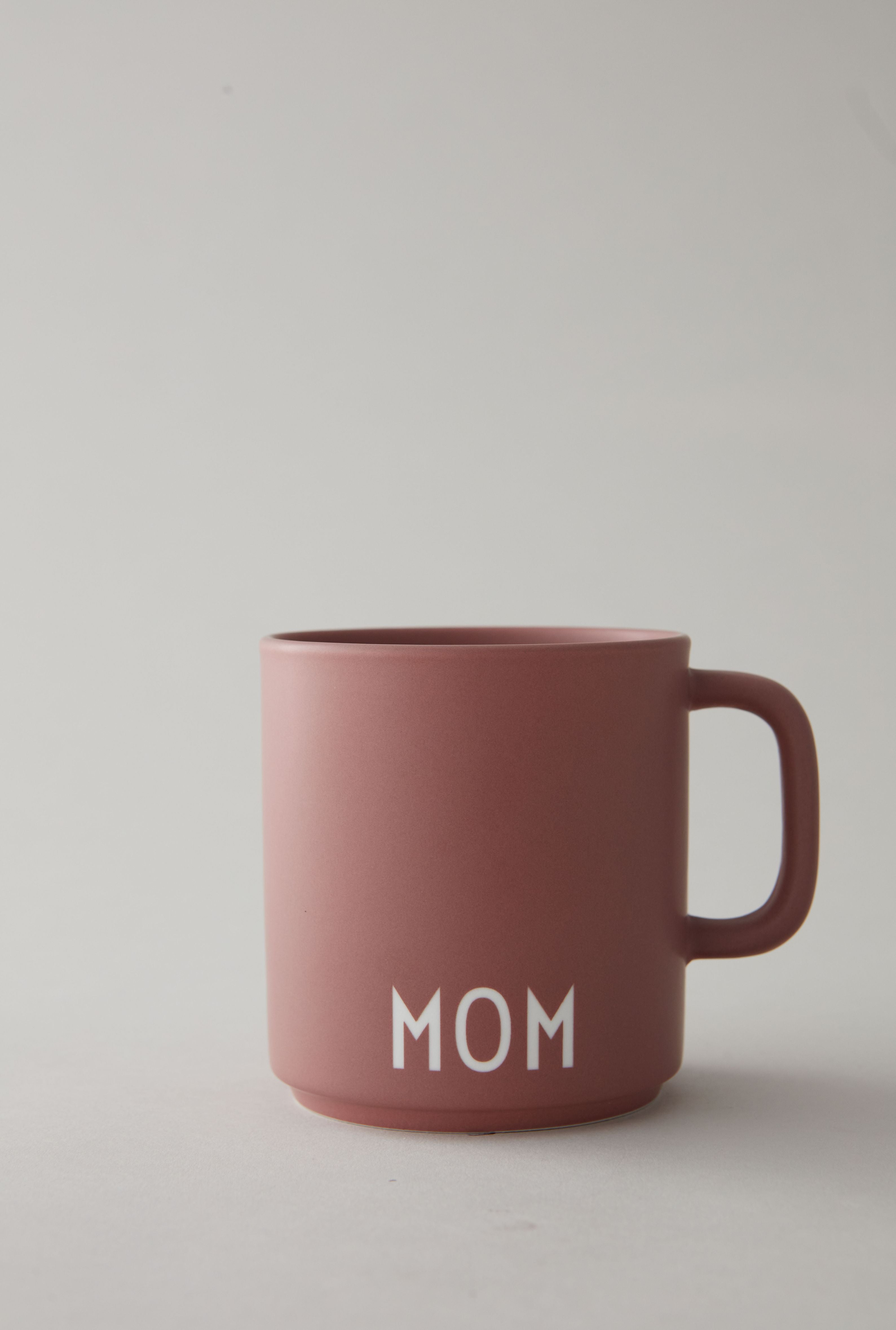 Design Letters Favorite Mug With Handle Mom, Ash Rose