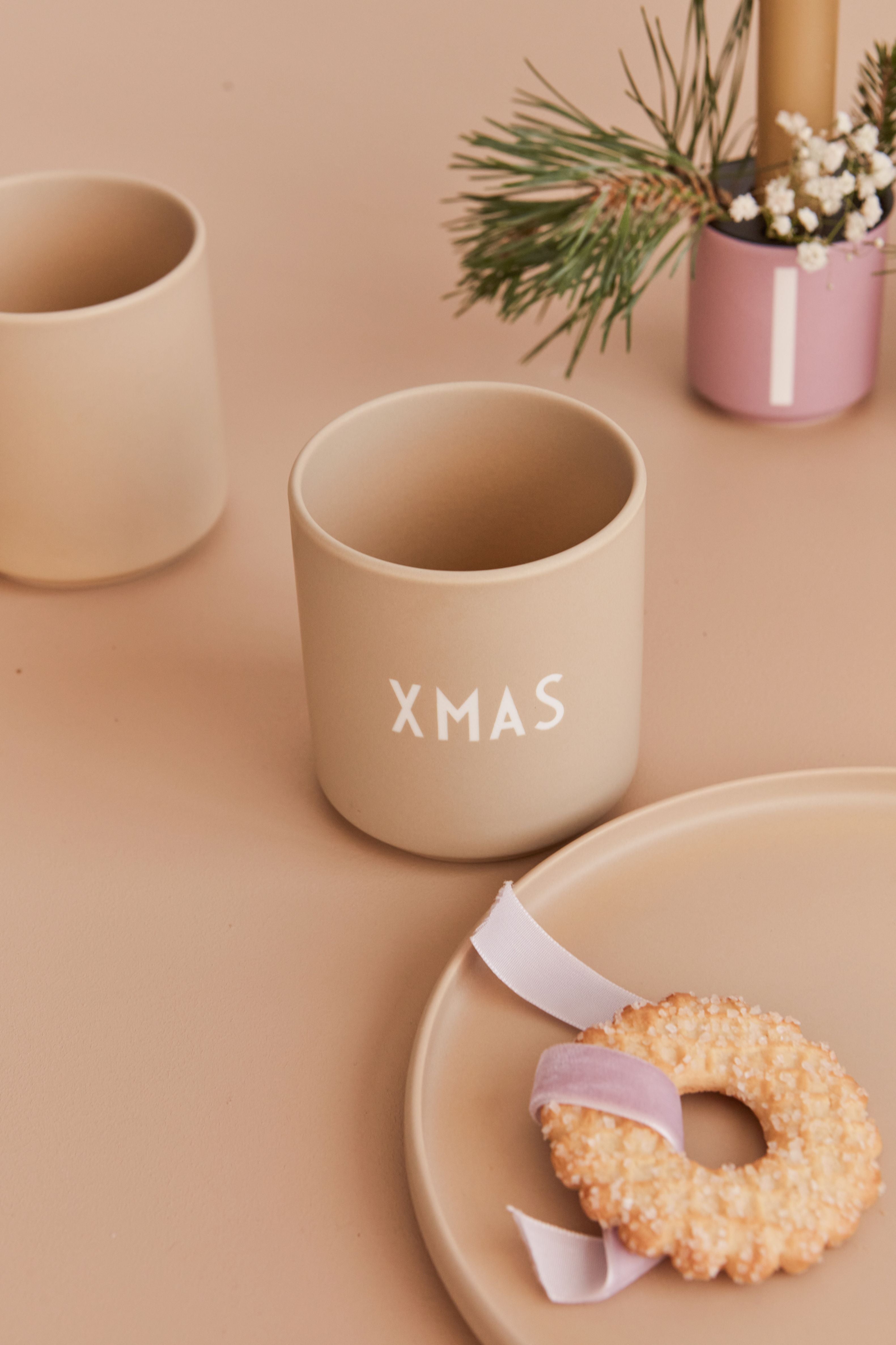 Design Letters Favourite Mug Xmas, Beige