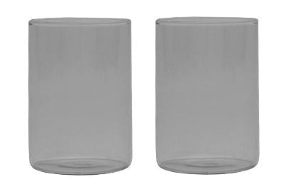 Design Letter's Favorite Drinking Glass Set Of 2, Smoke