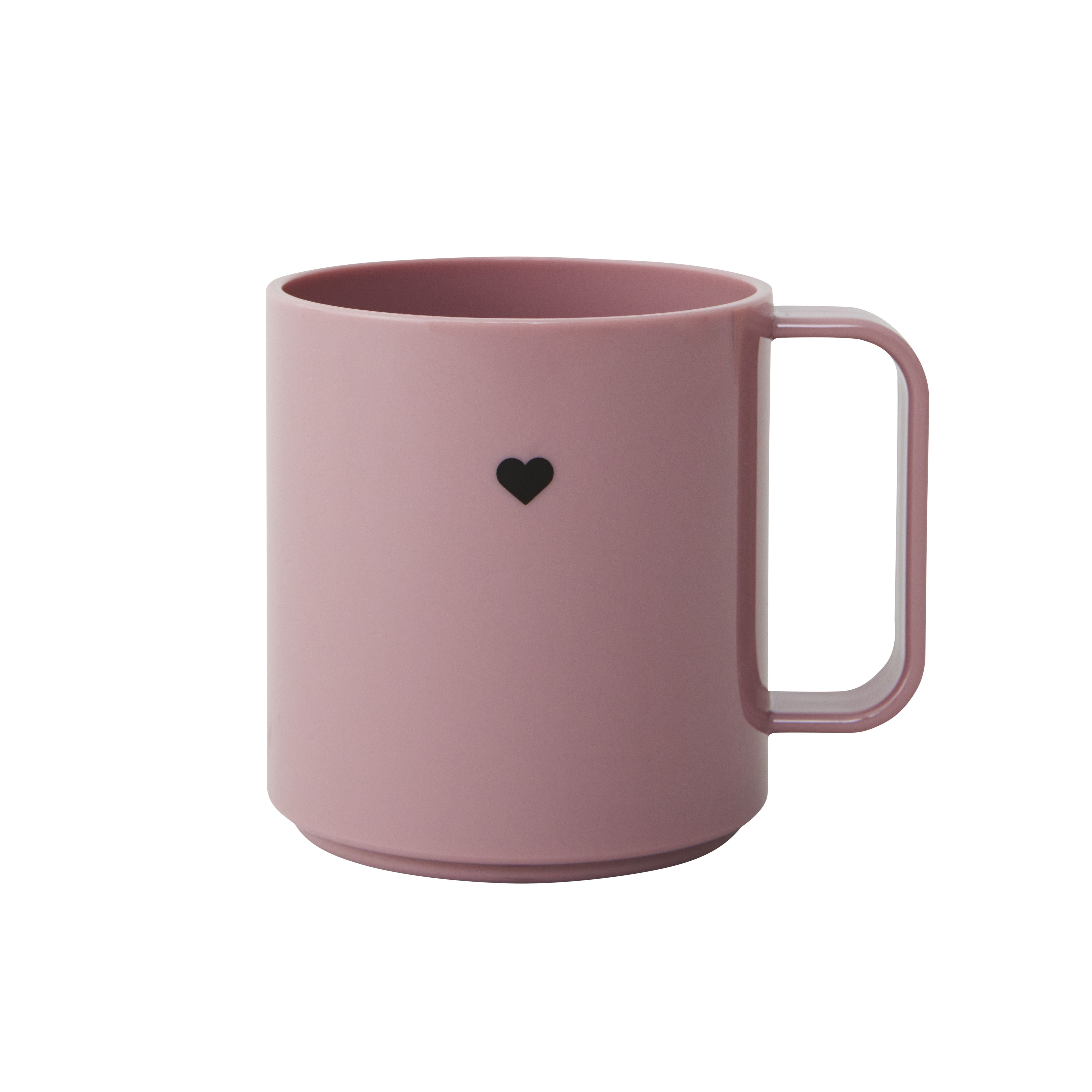 Design Letters Mini Love Mug With Handle, Pink