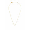 Design Letters Square Link Necklace 40 Cm, 18k Gold Plated Silver