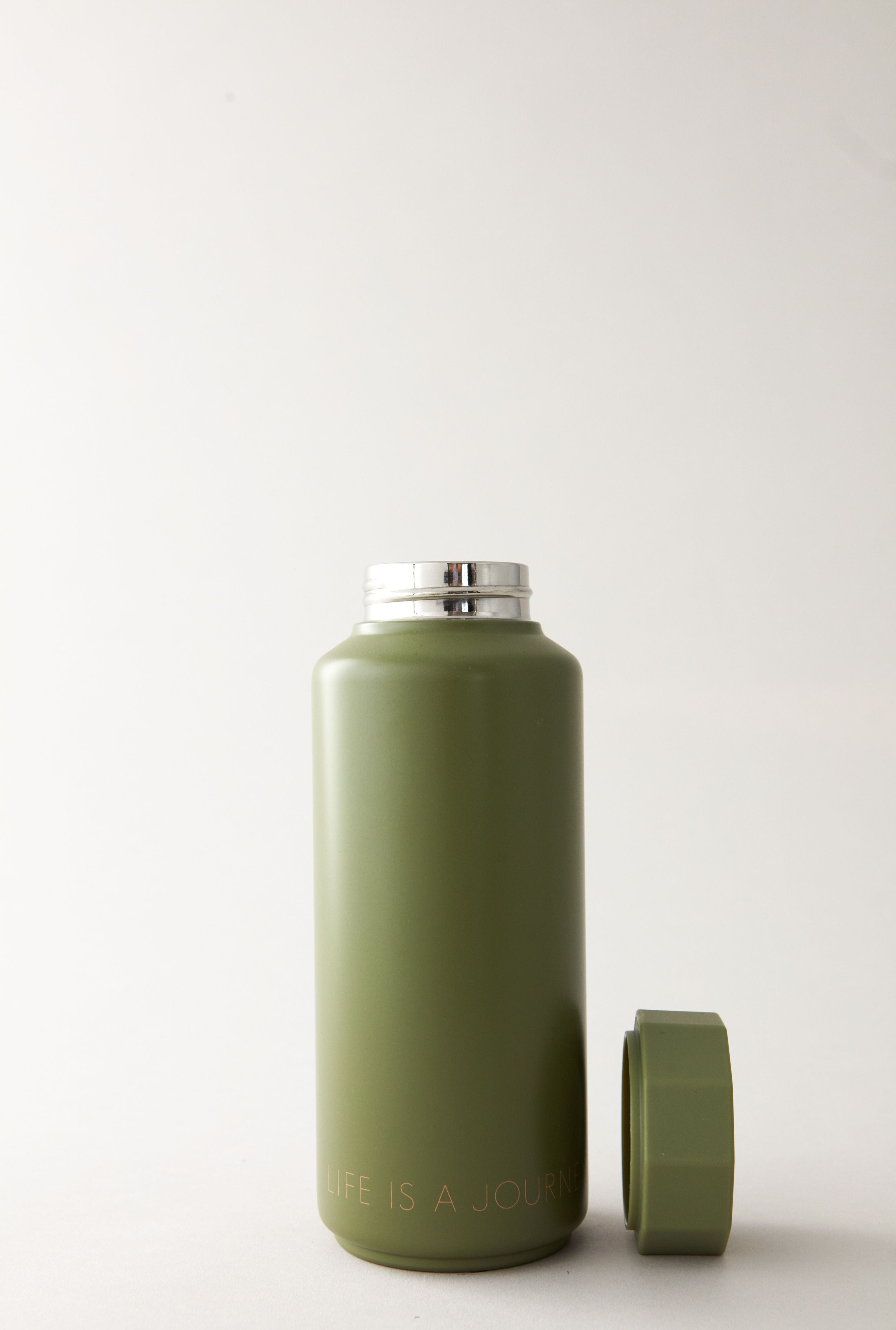 Design Letters Tone On Tone Thermo Bottle, Forest Green