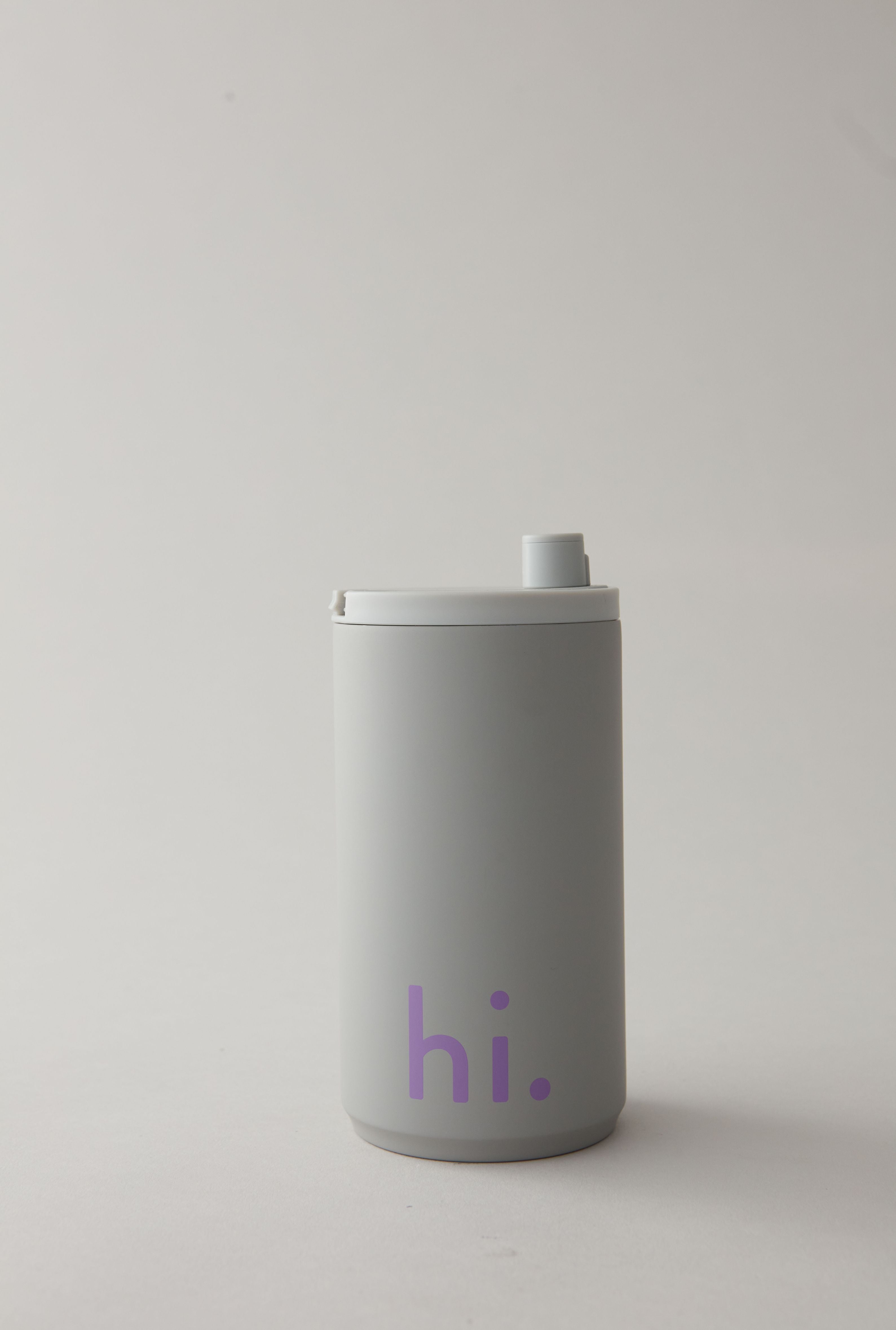 Design Letters Travel Mug 350ml, Cool Gray