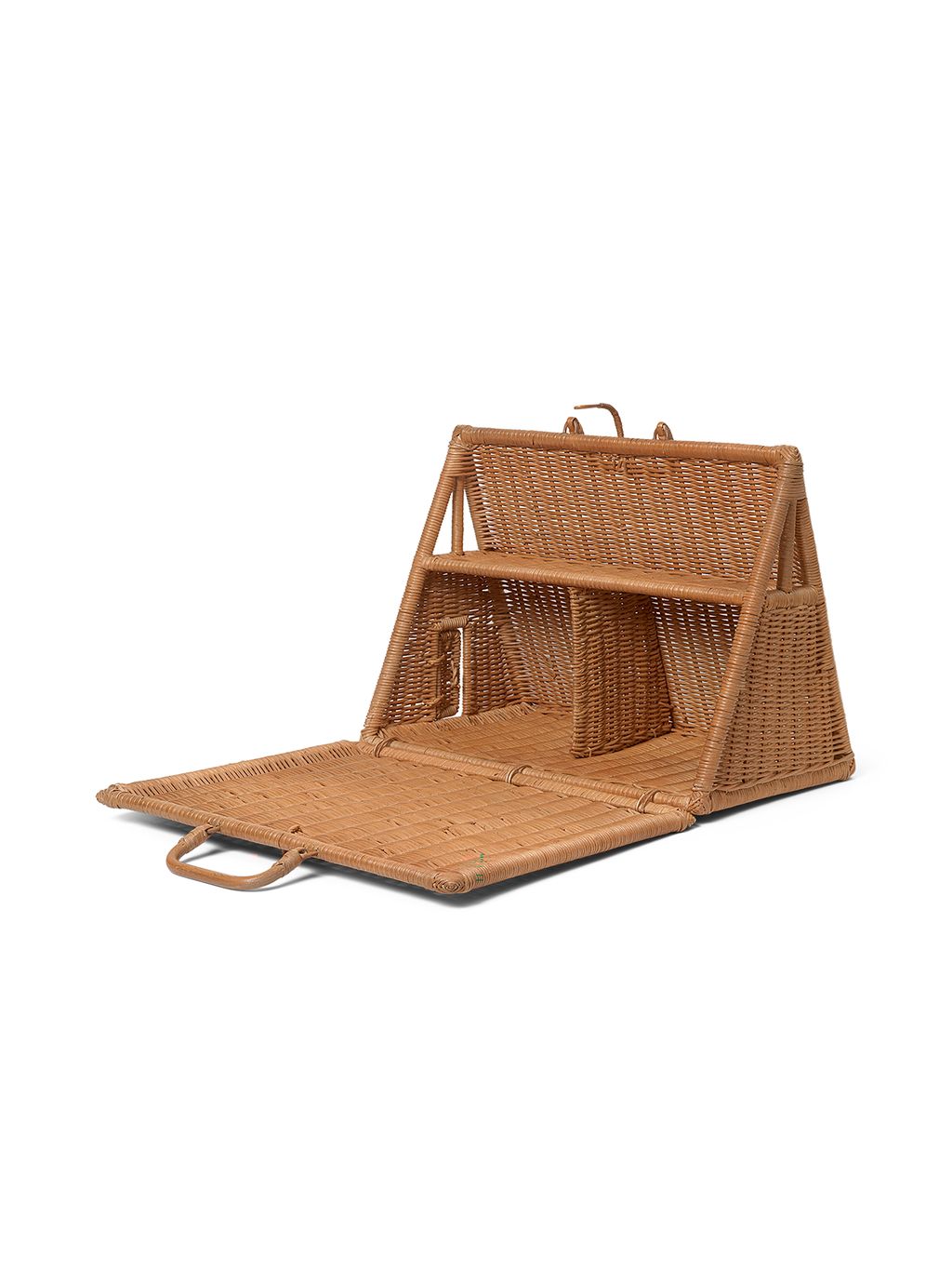 Ferm Living Braided A House Rattan Dollhouse, Nature